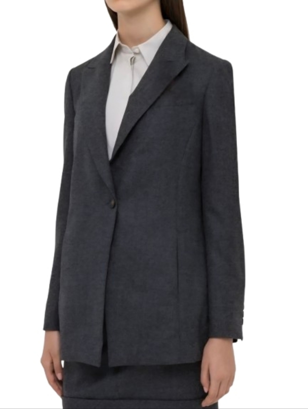 BRUNELLO CUCINELLI Wool Single Button Blazer